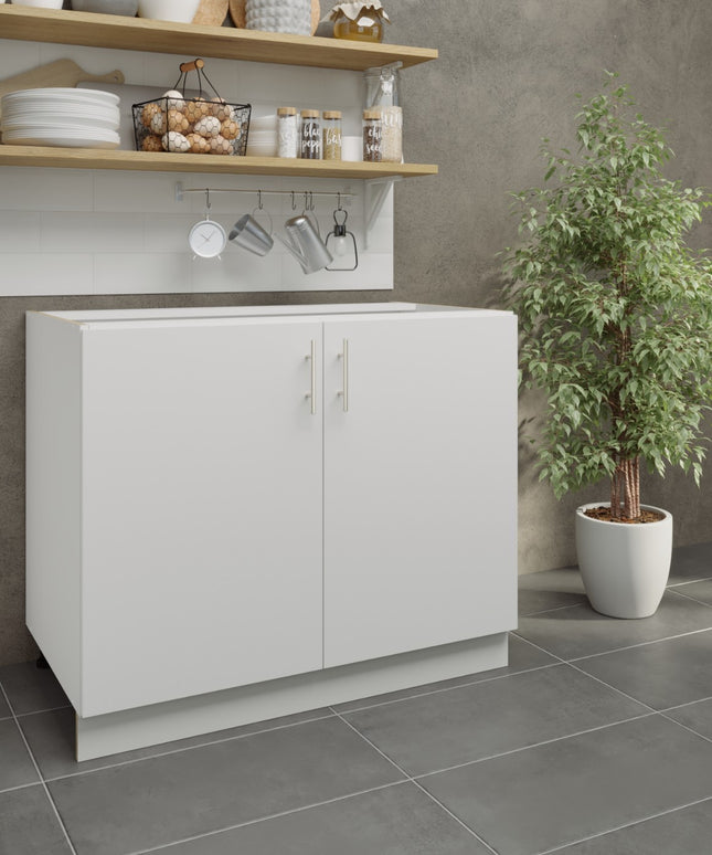 JD Greta Adjustable Legs Kitchen Base Unit 1000mm - White Matt