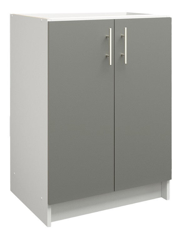 JD Greta NOT Adjustable Kitchen Base Unit 600mm - Grey Matt