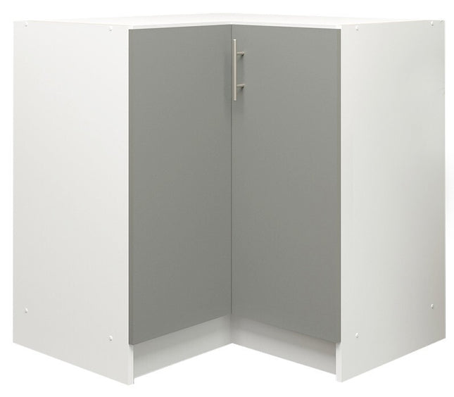 JD Greta NOT Adjustable Kitchen Base Corner Unit - Grey Matt