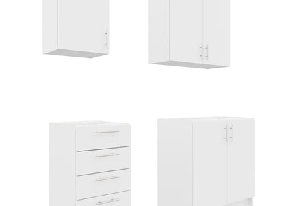 JD Greta Fixed Height 180cm 4 Piece Complete Kitchen - Dark Grey Matt