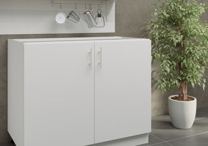 JD Greta Adjustable Legs Kitchen Base Unit 1000mm - White Matt