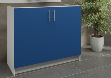 JD Greta Kitchen Fixed Height 1000mm Sink Base Cabinet - Navy Matt