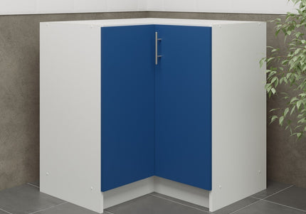 JD Greta Kitchen Fixed Height  800mm Corner Base Cabinet - Navy Matt
