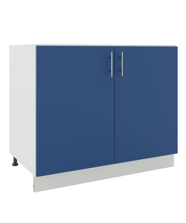 JD Greta Kitchen Adjustable 1000mm Base Cabinet - Navy Matt