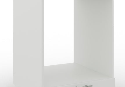 JD Greta Adjustable Legs Kitchen Oven Unit 600mm - White Matt (With Worktop)