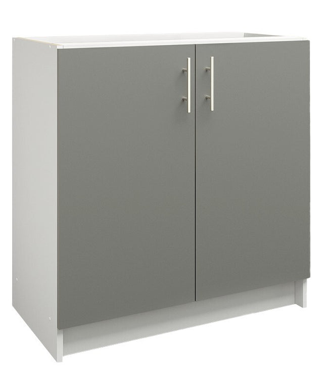 JD Greta NOT Adjustable Kitchen Base Unit 800mm - Grey Matt