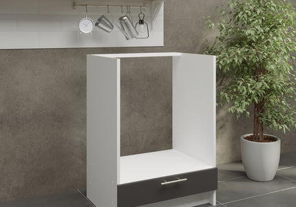 JD Greta NOT Adjustable Kitchen Oven Unit 600mm - Dark Grey Matt