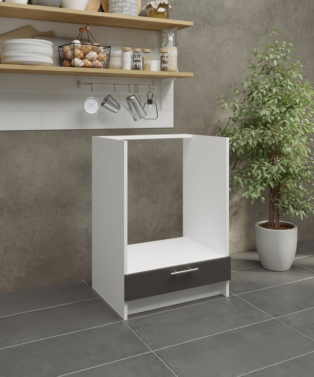 JD Greta NOT Adjustable Kitchen Oven Unit 600mm - Dark Grey Matt