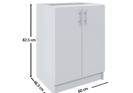 JD Greta Fixed Height Kitchen Base Unit 600mm - Cashmere Matt