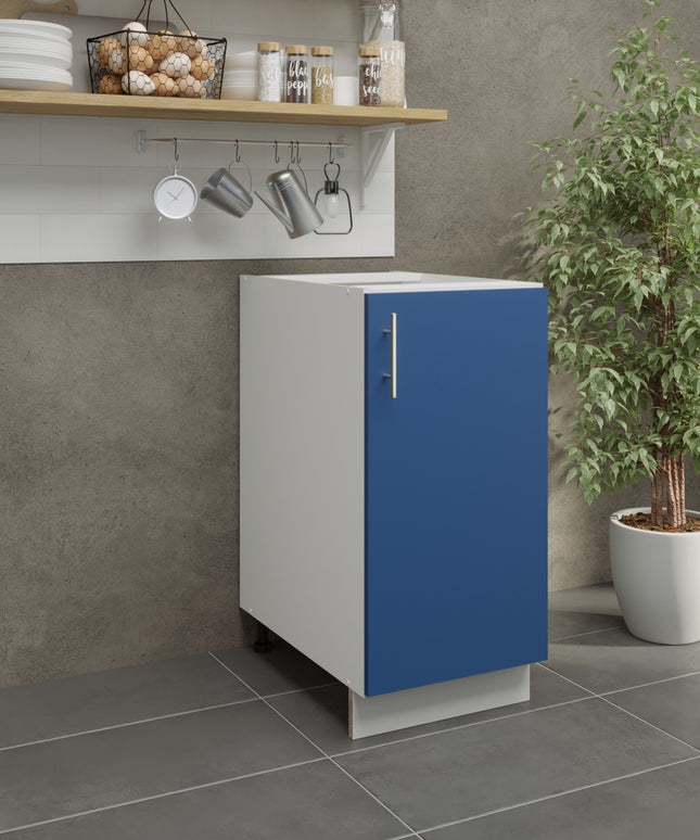 JD Greta Kitchen Adjustable 400mm Base Cabinet - Navy Matt