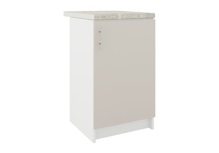 JD Greta Fixed Height Kitchen Base Unit 500mm - Cashmere Matt With Worktop