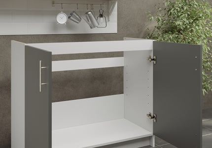 JD Greta NOT Adjustable Kitchen Sink Unit 1000mm  - Grey Matt