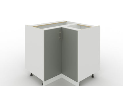 JD Greta Adjustable Legs Kitchen Corner Unit - Grey Matt