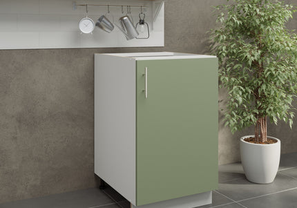 JD Greta Kitchen Adjustable 500mm Base Cabinet - Sage Green Matt