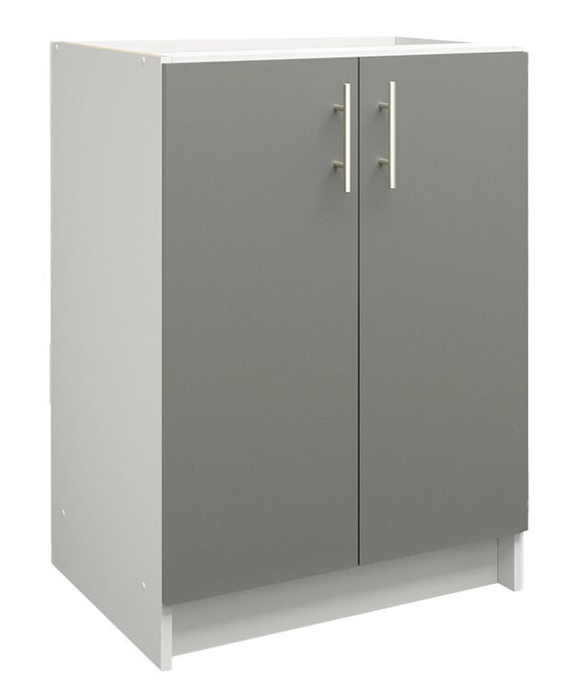 JD Greta NOT Adjustable Kitchen Base Unit 600mm - Grey Matt