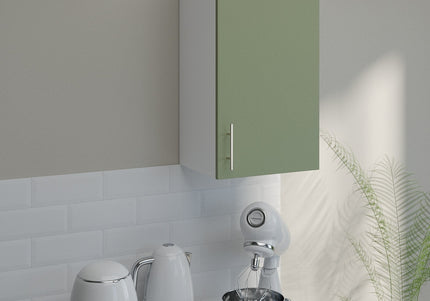 JD Greta Kitchen Wall Unit 400mm Kitchen Cabinet - Sage Green Matt
