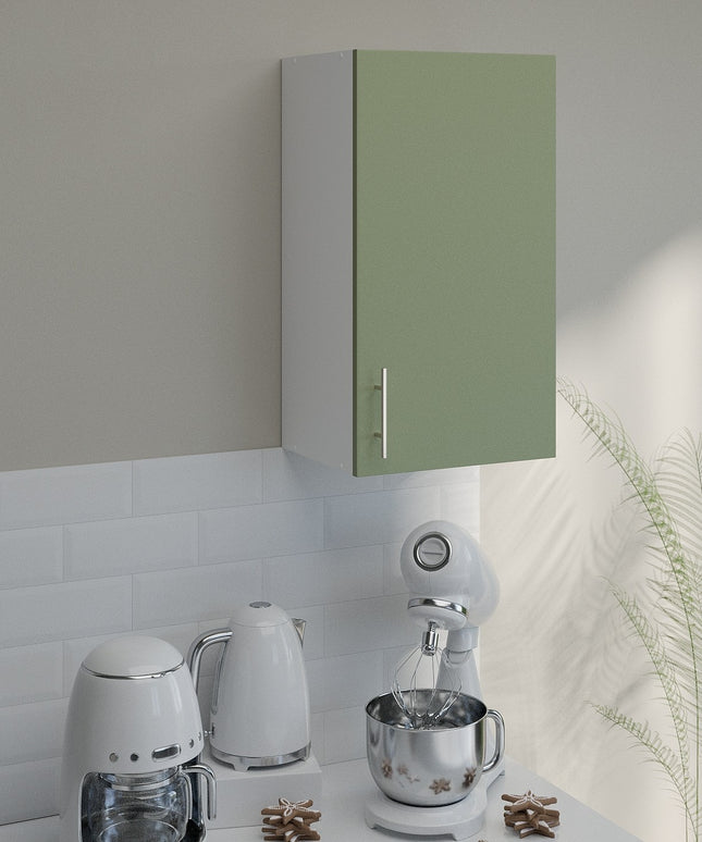 JD Greta Kitchen Wall Unit 400mm Kitchen Cabinet - Sage Green Matt