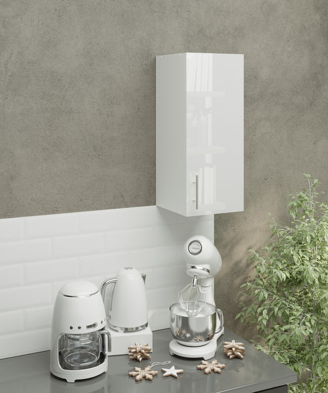 JD Greta Kitchen Wall Unit 300mm Kitchen Cabinet - White Gloss