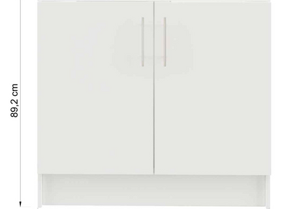 JD Greta 1000mm Utility Room Sink Unit With Tap Kitchen Base Cabinet - Dark Grey
