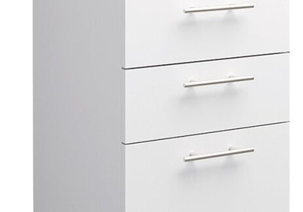 JD Greta Kitchen Base Drawer Unit 400mm Cabinet - White Matt (With Worktop)