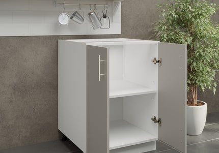 JD Greta Kitchen Adjustable 600mm Base Cabinet - Cashmere Matt