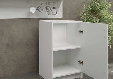 JD Greta NOT Adjustable Kitchen Base Unit 500mm - White Gloss