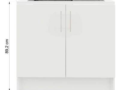 JD Greta 1000mm Utility Room Sink Unit With Tap Kitchen Base Cabinet - Navy Matt