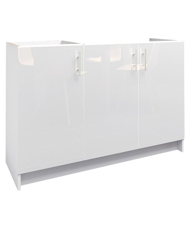 JD Greta NOT Adjustable Kitchen Sink Unit 1200mm  - White Gloss