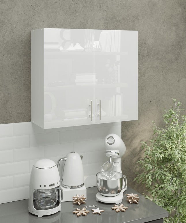JD Greta Kitchen Wall Unit 800mm Kitchen Cabinet - White Gloss