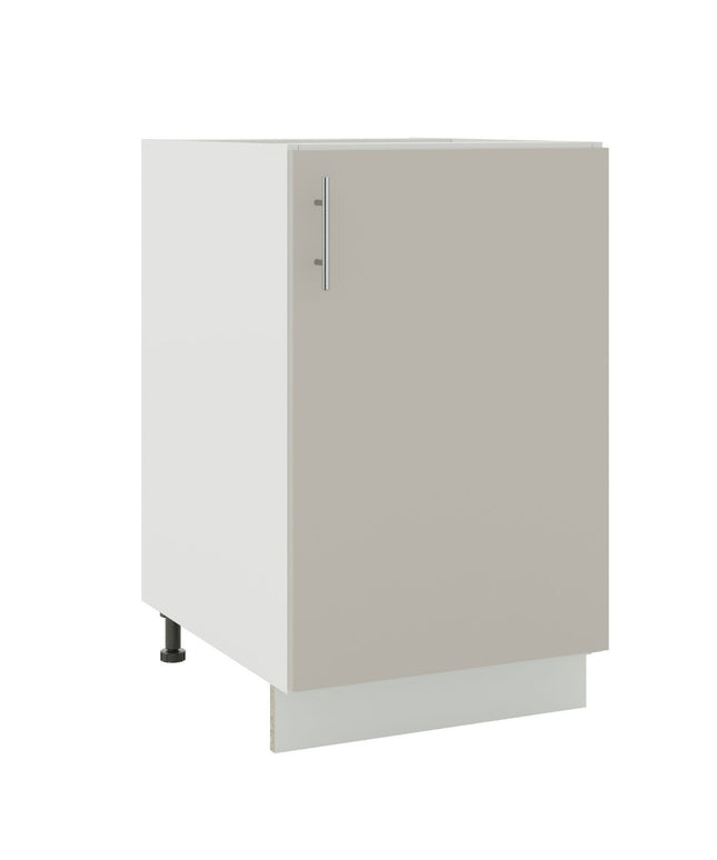 JD Greta Kitchen Adjustable 500mm Base Cabinet - Cashmere Matt