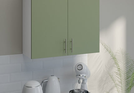 JD Greta Kitchen Wall Unit 800mm Kitchen Cabinet - Sage Green Matt