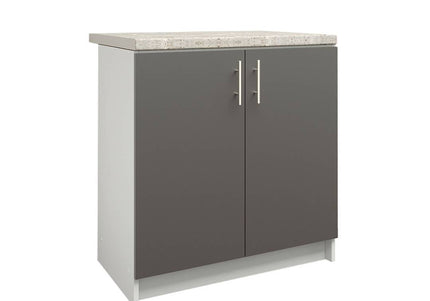 JD Greta Kitchen Sink Unit Fixed Height 800mm Cabinet – Dark Grey With Worktop
