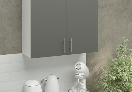JD Greta Kitchen Wall Unit 800mm Kitchen Cabinet - Grey Matt