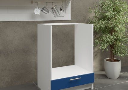 JD Greta Kitchen Fixed Height 600mm Oven Base Cabinet - Navy Matt
