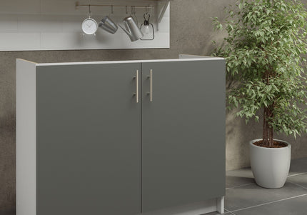 JD Greta NOT Adjustable Kitchen Sink Unit 1000mm  - Grey Matt