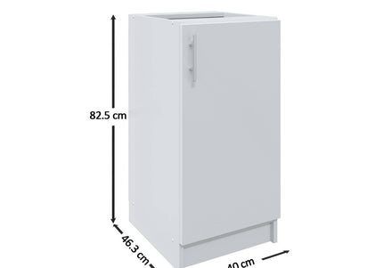 JD Greta Fixed Height Kitchen Base Unit 400mm - Cashmere Matt