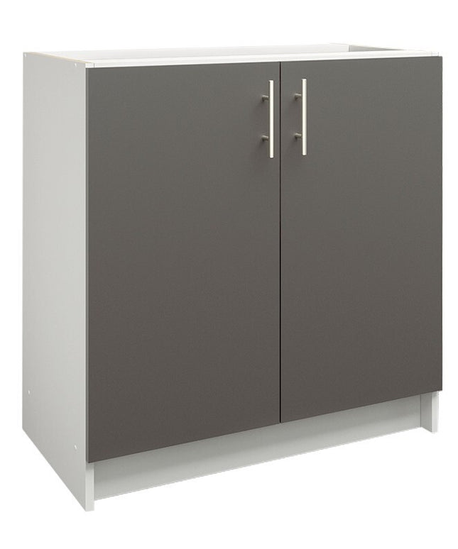 JD Greta NOT Adjustable Kitchen Base Unit 800mm - Dark Grey Matt