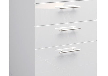JD Greta Kitchen Base Drawer Unit 500mm Cabinet - White Gloss (With Worktop)