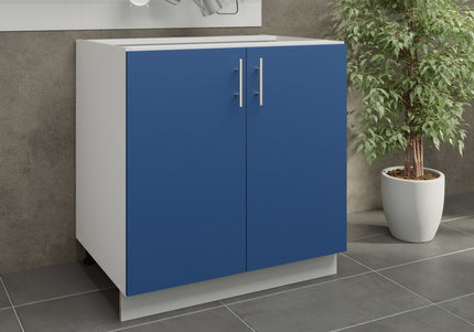 JD Greta Kitchen Adjustable 800mm Base Cabinet - Navy Matt