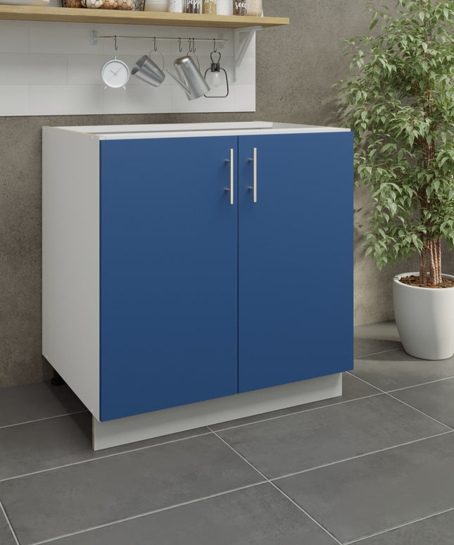 JD Greta Kitchen Adjustable 800mm Base Cabinet - Navy Matt