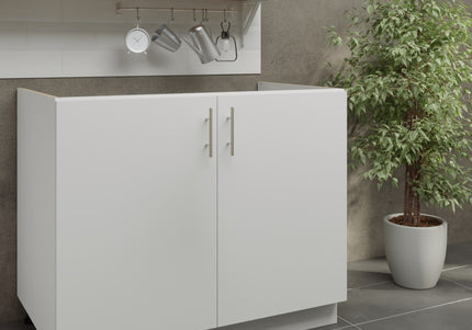 JD Greta Adjustable Legs Kitchen Sink Unit 1000mm  - White Matt