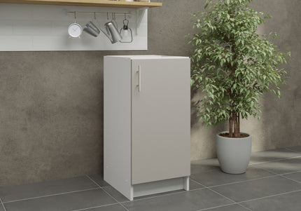 JD Greta Fixed Height Kitchen Base Unit 400mm - Cashmere Matt