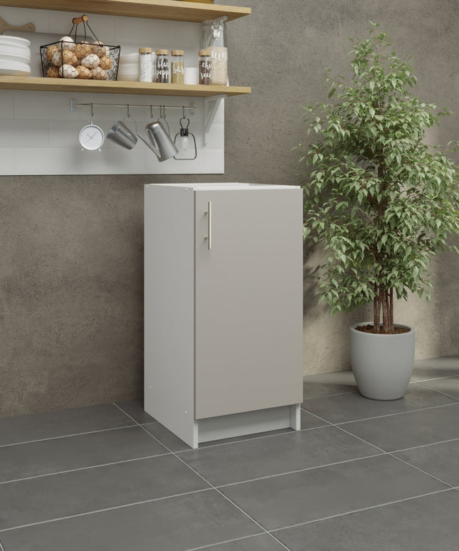 JD Greta Fixed Height Kitchen Base Unit 400mm - Cashmere Matt