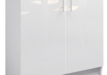JD Greta NOT Adjustable Kitchen Sink Unit 800mm  - White Gloss