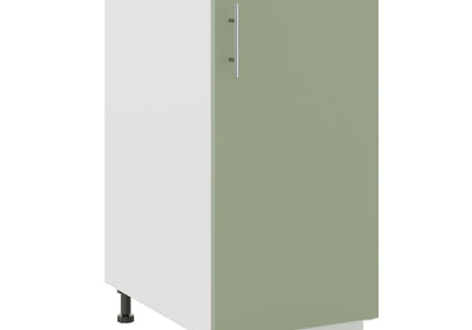 JD Greta Kitchen Adjustable 400mm Base Cabinet - Sage Green Matt