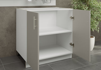 JD Greta Kitchen Adjustable 800mm Base Cabinet - Cashmere Matt