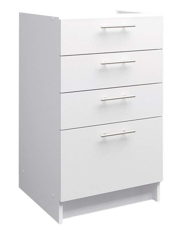 JD Greta NOT Adjustable Kitchen Drawer Unit 500mm - White Matt