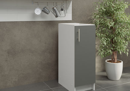 JD Greta NOT Adjustable Kitchen Base Unit 300mm - Grey Matt
