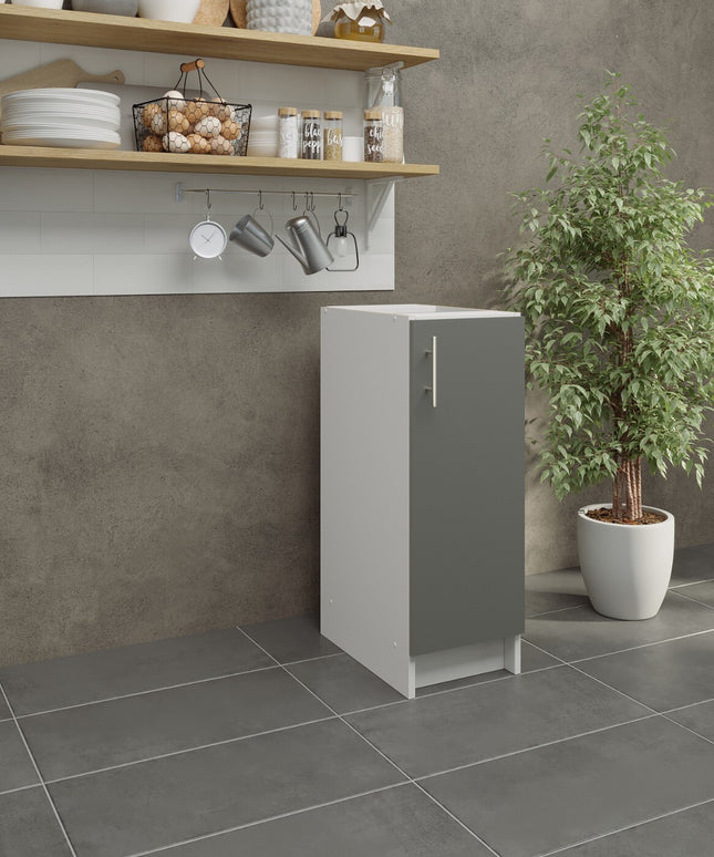 JD Greta NOT Adjustable Kitchen Base Unit 300mm - Grey Matt