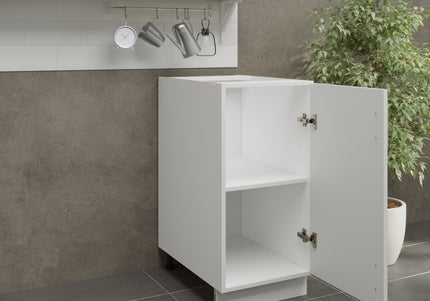 JD Greta Adjustable Legs Kitchen Base Unit 400mm - White Gloss